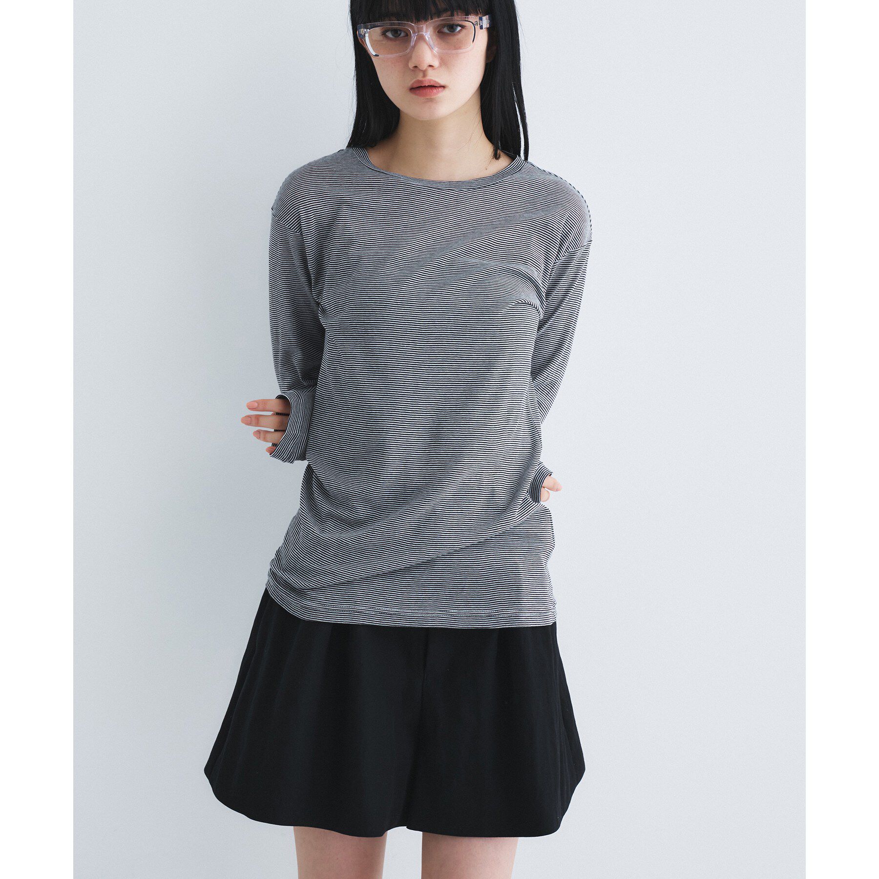 CODE A「sheer combi layer tops」|Tシャツ・カットソー|