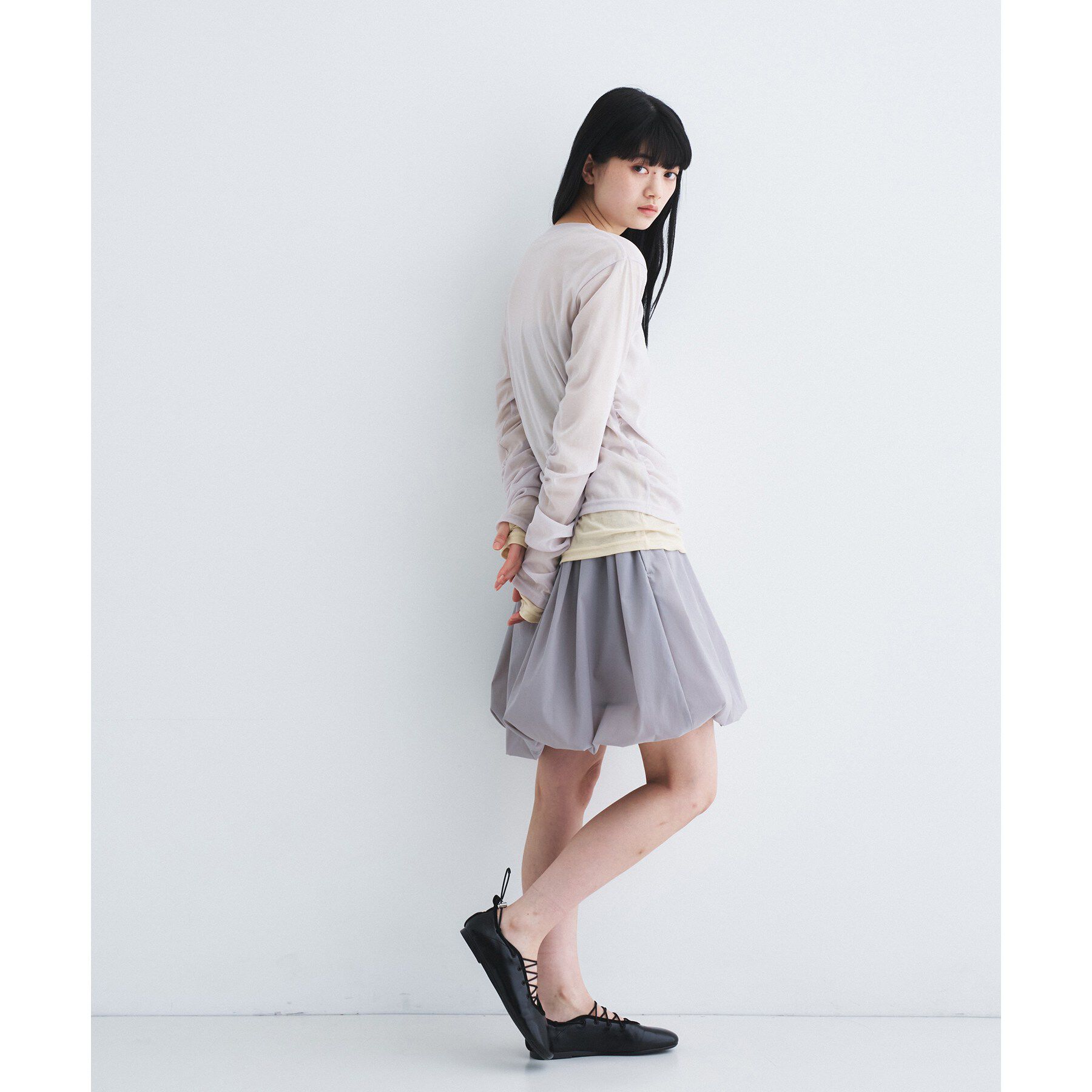 CODE A「sheer combi layer tops」|Tシャツ・カットソー|