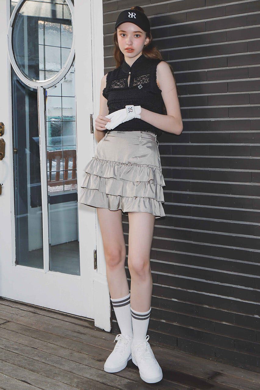 rienda「ティアードスカート」|スカート|BEG