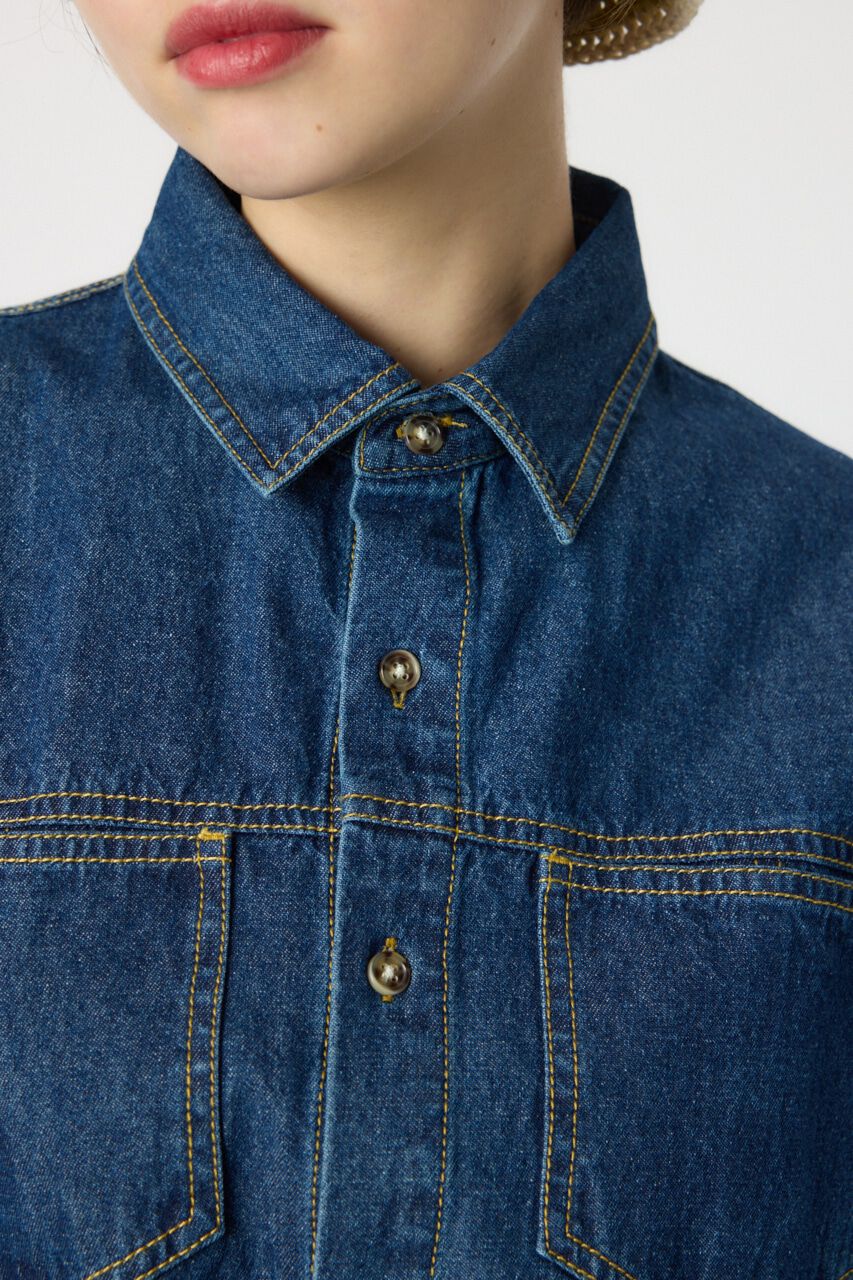 RODEO CROWNS「デニムフレアマキシワンピース」|ワンピース|