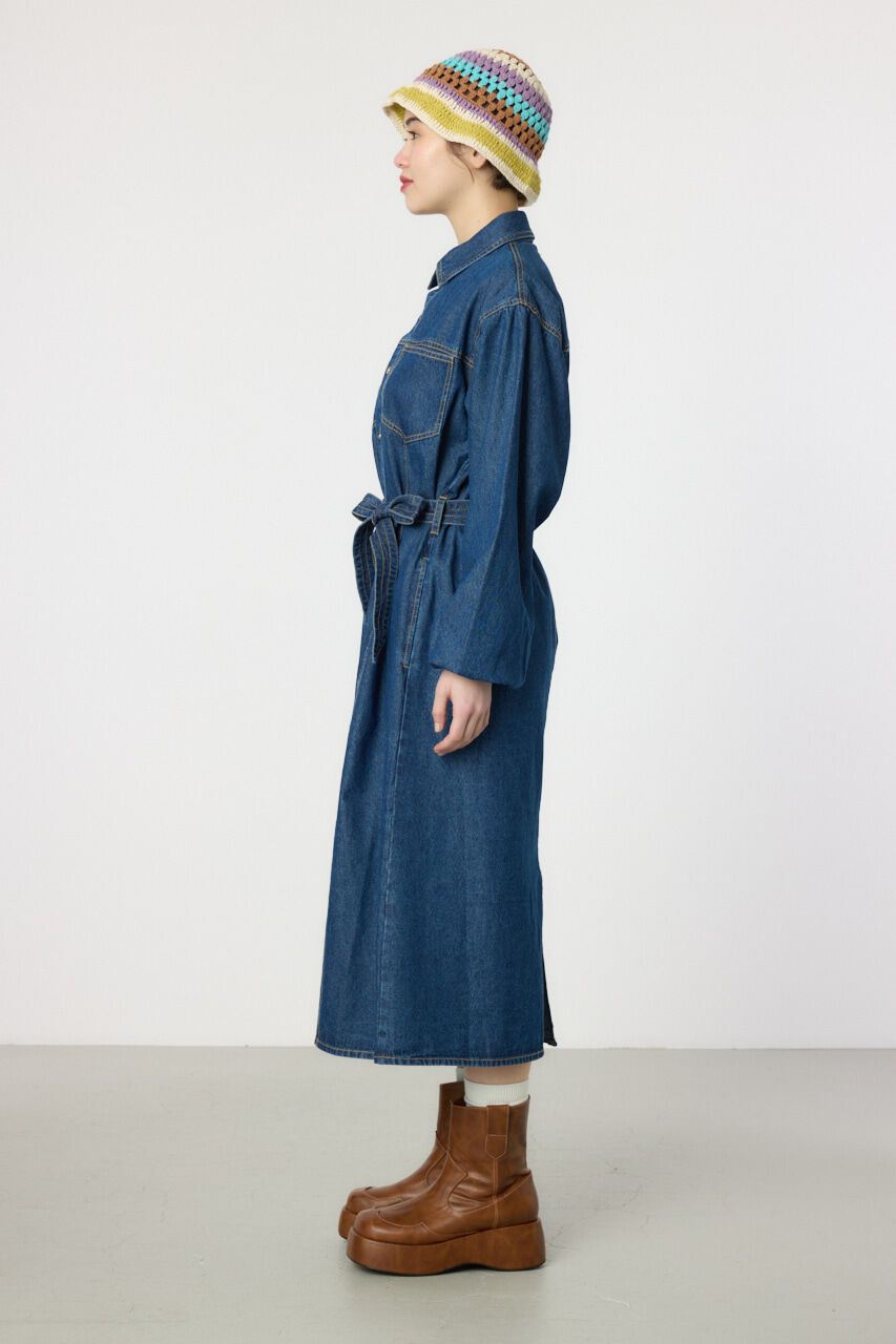 RODEO CROWNS「デニムフレアマキシワンピース」|ワンピース|
