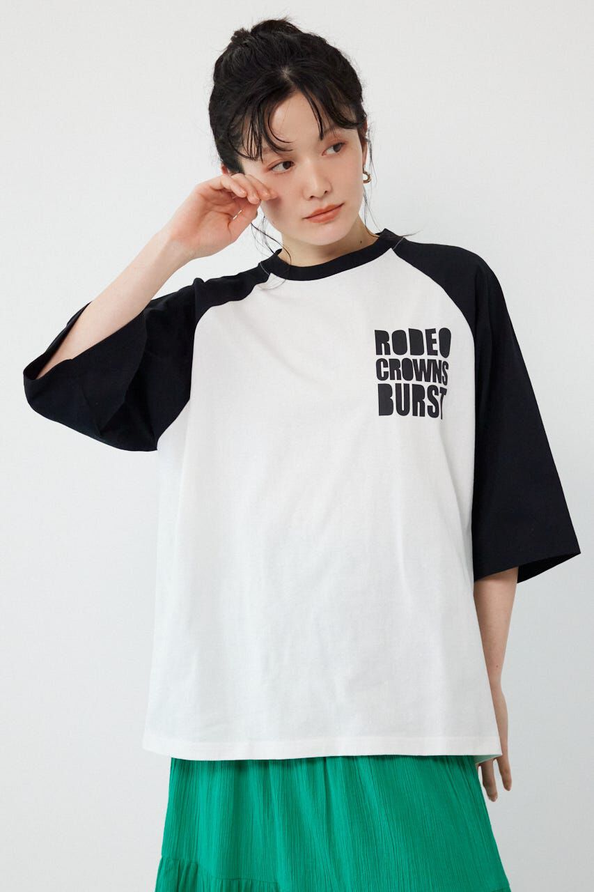 RODEO CROWNS「Ink Logo ラグランTシャツ」|Tシャツ・カットソー|