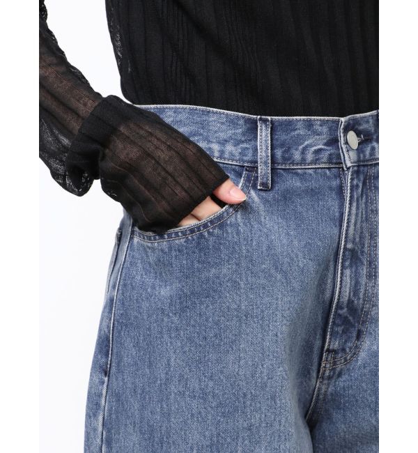 ELENDEEK「WIDE ROUGH DENIM PT」|デニム|