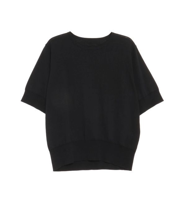 ELENDEEK「HALF SLEEVE T-KT」|ニット・セーター|ブラック