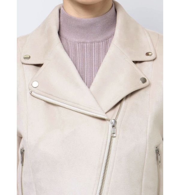 MERCURYDUO「フェイクスエードコンパクトライダースジャケット」|ライダースジャケット|