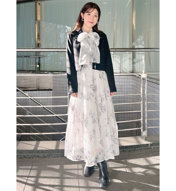 MERCURYDUO「フェイクスエードコンパクトライダースジャケット」|ライダースジャケット|