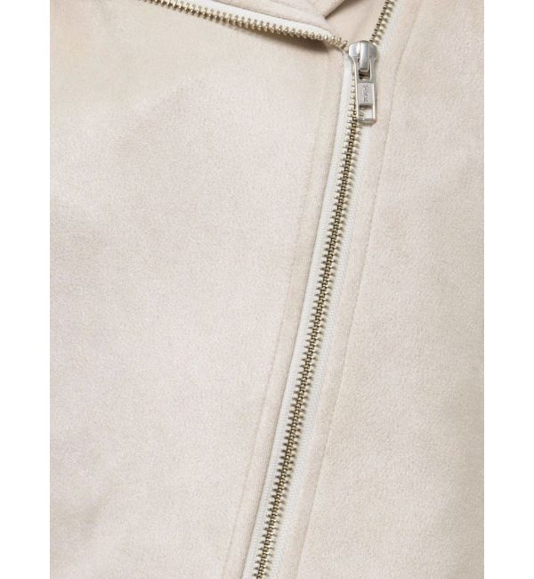 MERCURYDUO「フェイクスエードコンパクトライダースジャケット」|ライダースジャケット|