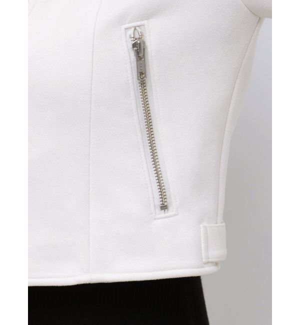 MERCURYDUO「フェイクスエードコンパクトライダースジャケット」|ライダースジャケット|