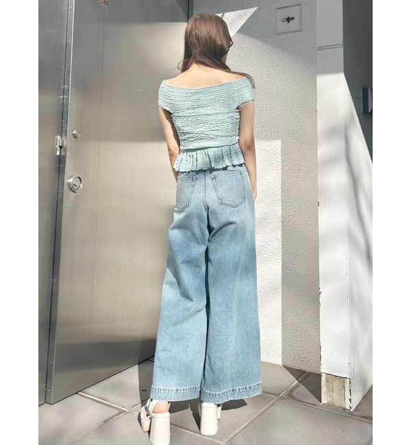 MERCURYDUO「カットソーシャーリングトップス」|Tシャツ・カットソー|