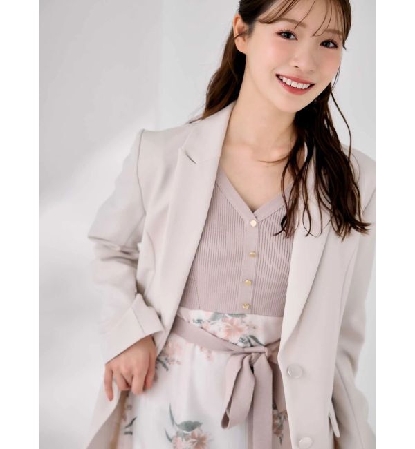 MERCURYDUO「【セットアップ着用可】バックドレープジャケット」|テーラードジャケット|