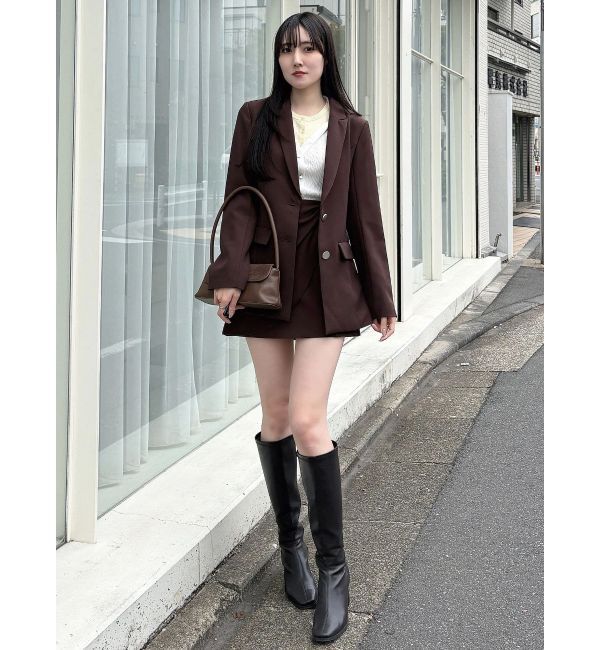 MERCURYDUO「【セットアップ着用可】バックドレープジャケット」|テーラードジャケット|