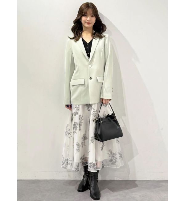 MERCURYDUO「【セットアップ着用可】バックドレープジャケット」|テーラードジャケット|