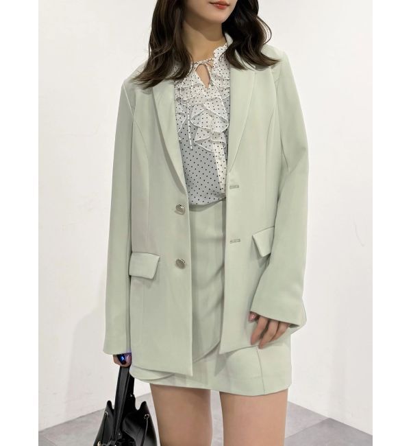 MERCURYDUO「【セットアップ着用可】バックドレープジャケット」|テーラードジャケット|