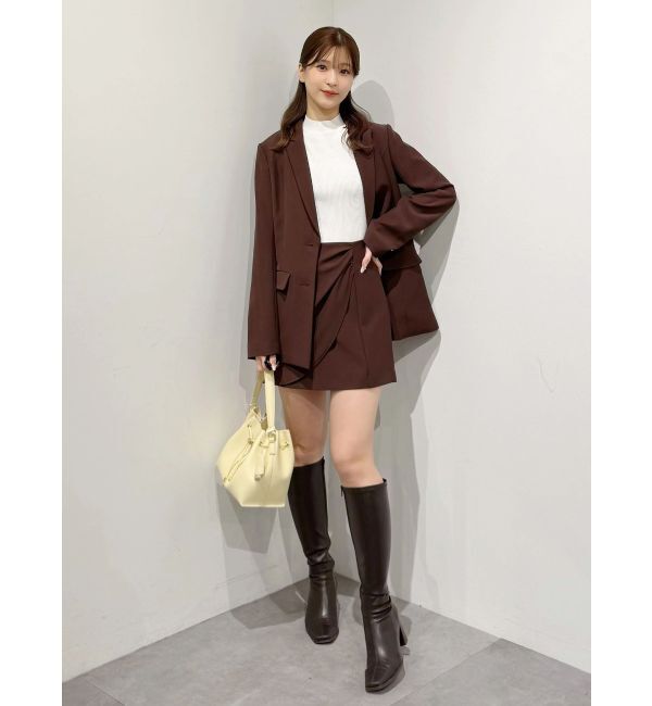 MERCURYDUO「【セットアップ着用可】バックドレープジャケット」|テーラードジャケット|