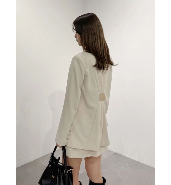 MERCURYDUO「【セットアップ着用可】バックドレープジャケット」|テーラードジャケット|