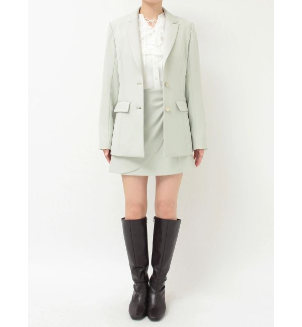 MERCURYDUO「【セットアップ着用可】バックドレープジャケット」|テーラードジャケット|