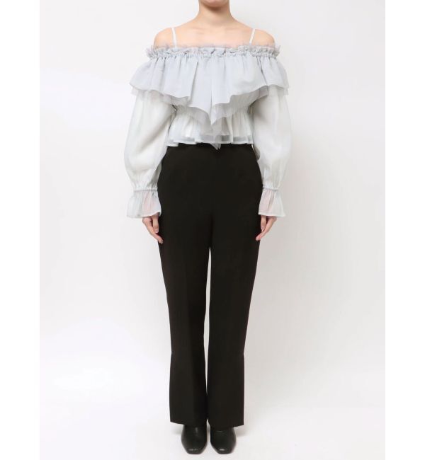 MERCURYDUO「オフショルラッフルブラウス」|シャツ・ブラウス|