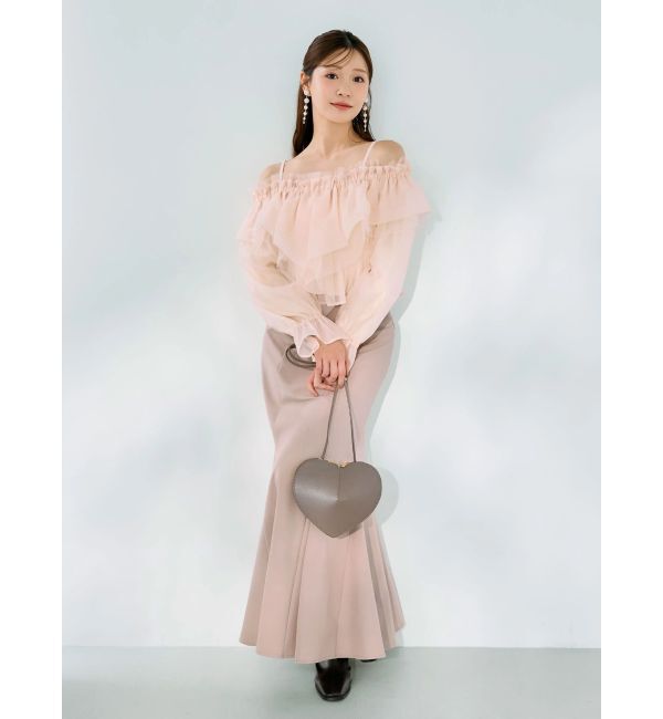 MERCURYDUO「オフショルラッフルブラウス」|シャツ・ブラウス|