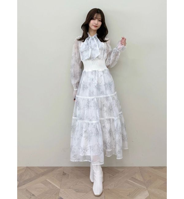 MERCURYDUO「トワルドジュイボウタイウエストリブワンピース」|ワンピース|