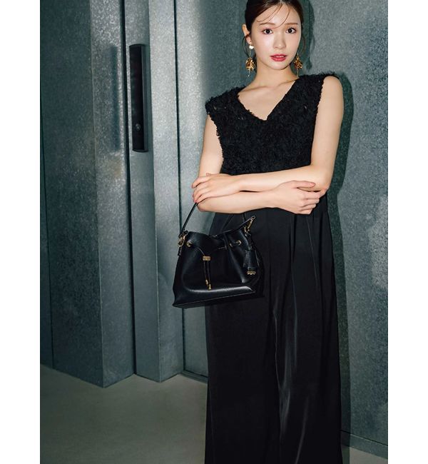 MERCURYDUO「チュールフリルドッキングロンパース」|ドレス|