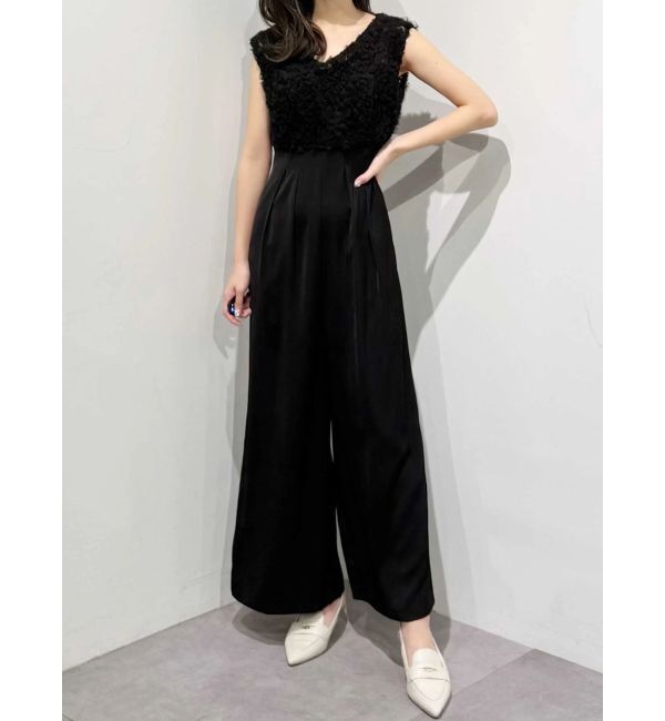 MERCURYDUO「チュールフリルドッキングロンパース」|ドレス|