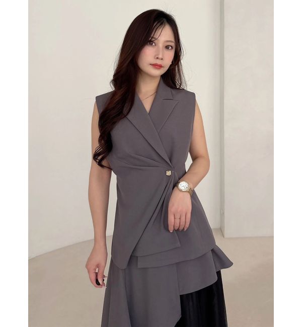 MERCURYDUO「アシメドレープジレ」|ベスト・ジレ|