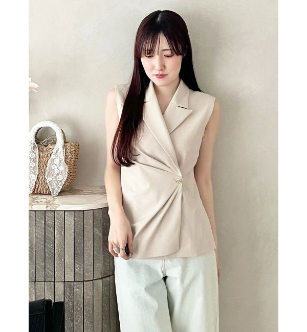 MERCURYDUO「アシメドレープジレ」|ベスト・ジレ|