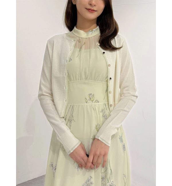 MERCURYDUO「UVカット加工クルーネックカーディガン」|カーディガン|