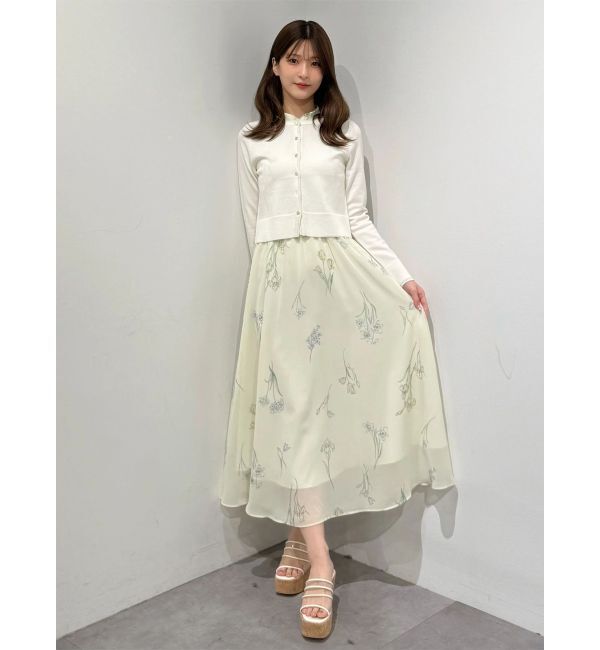 MERCURYDUO「UVカット加工クルーネックカーディガン」|カーディガン|