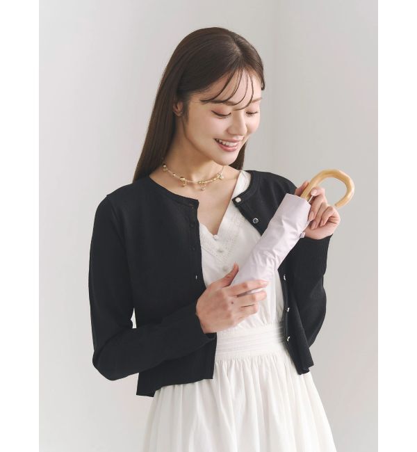 MERCURYDUO「UVカット加工クルーネックカーディガン」|カーディガン|