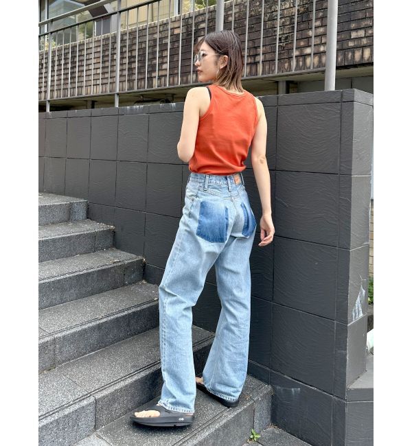 Ungrid「リメイクデザインルーズデニム」|デニム|