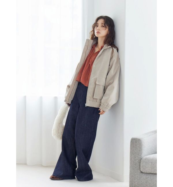 Ungrid「フェイクスウェードブルゾン」|ブルゾン・スタジャン|