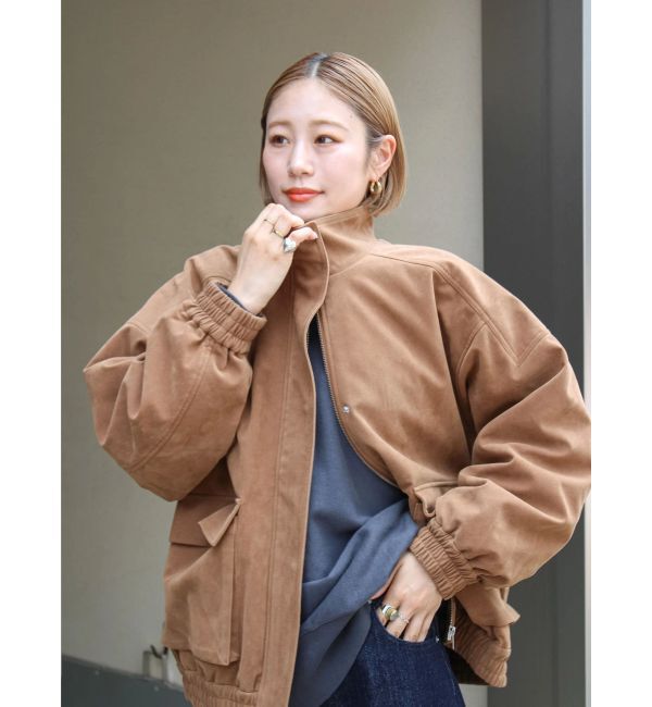 Ungrid「フェイクスウェードブルゾン」|ブルゾン・スタジャン|