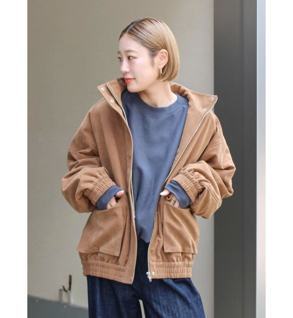 Ungrid「フェイクスウェードブルゾン」|ブルゾン・スタジャン|