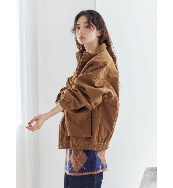 Ungrid「フェイクスウェードブルゾン」|ブルゾン・スタジャン|