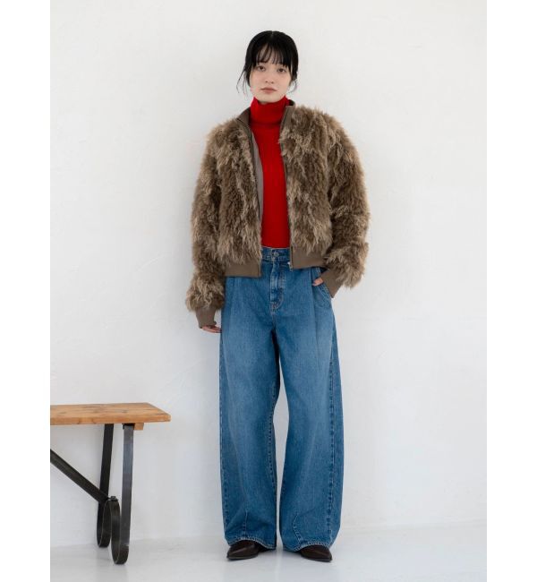 Ungrid「ミックスファーショートブルゾン」|ブルゾン・スタジャン|