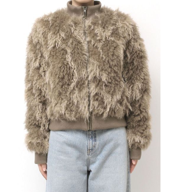 Ungrid「ミックスファーショートブルゾン」|ブルゾン・スタジャン|