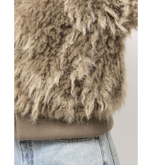 Ungrid「ミックスファーショートブルゾン」|ブルゾン・スタジャン|