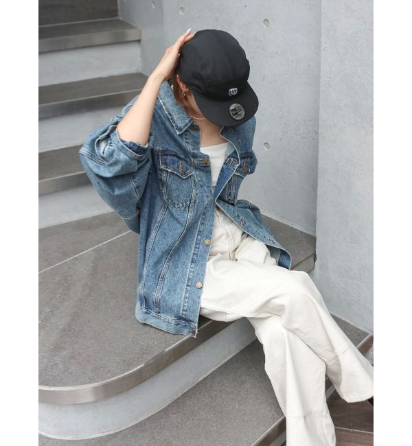Ungrid「ビッグシルエットデニムジャケット」|ブルゾン・スタジャン|