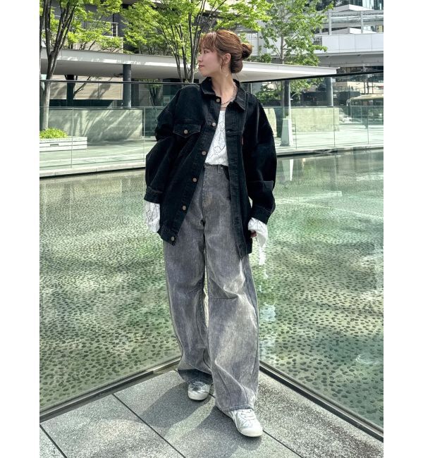 Ungrid「ビッグシルエットデニムジャケット」|ブルゾン・スタジャン|