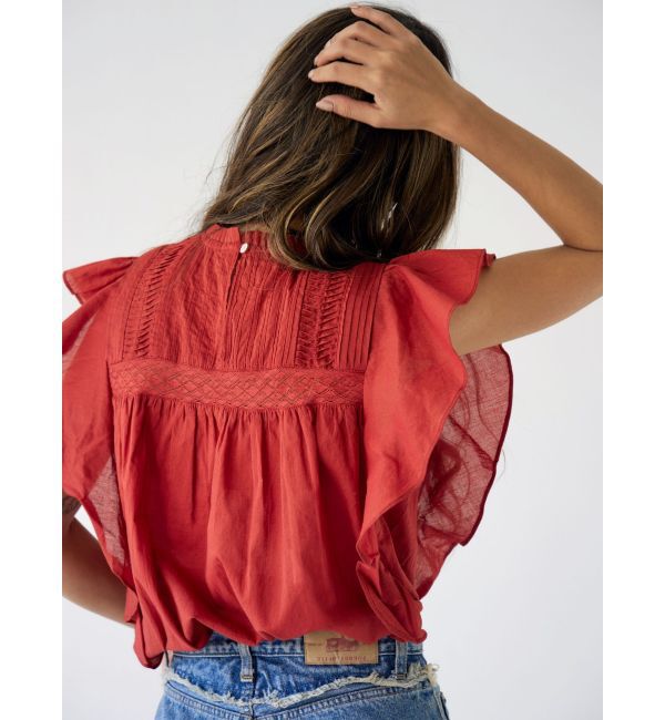 Ungrid「コットンノースリフリルブラウス」|シャツ・ブラウス|