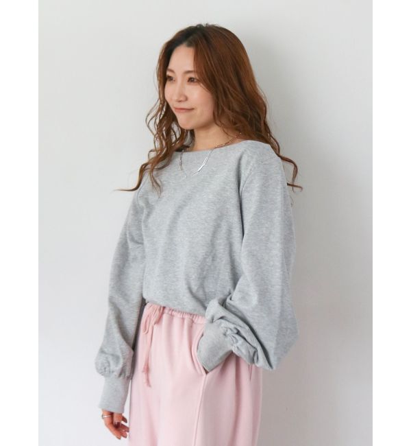 Ungrid「タックオフショルスウェット」|スウェット・ジャージ|