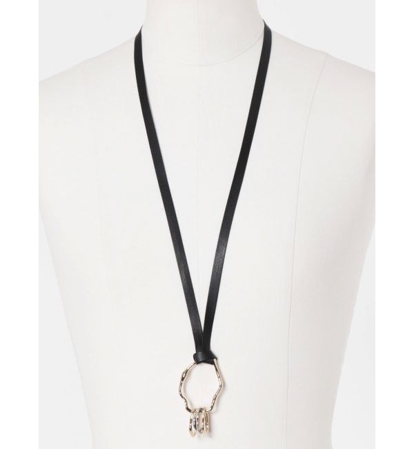 LAGUNAMOON「ミックスモダンパーツコードネックレス」|ネックレス|