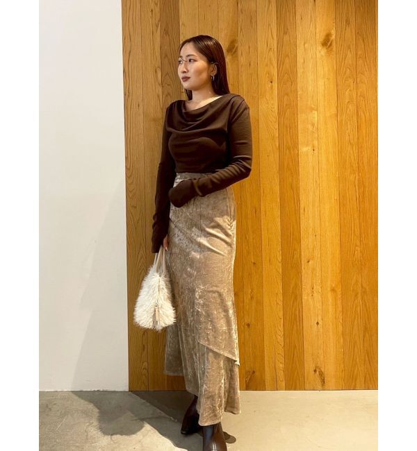 LAGUNAMOON「シアーベロアティアードスカート」|スカート|