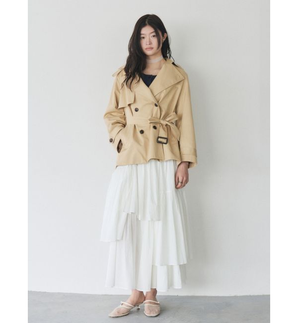 LAGUNAMOON「アシメティアードコットンスカート」|スカート|