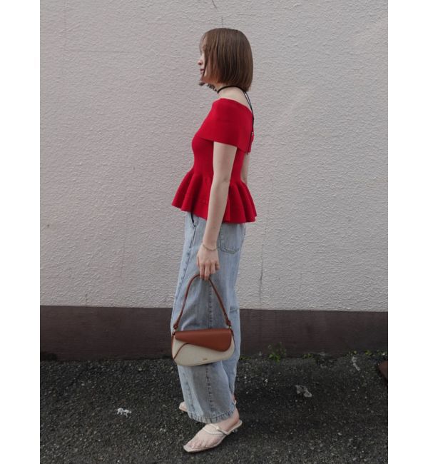 LAGUNAMOON「セミワイドカーブデニムパンツ」|デニム|