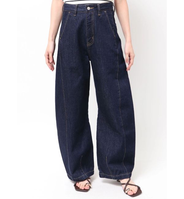 LAGUNAMOON「セミワイドカーブデニムパンツ」|デニム|