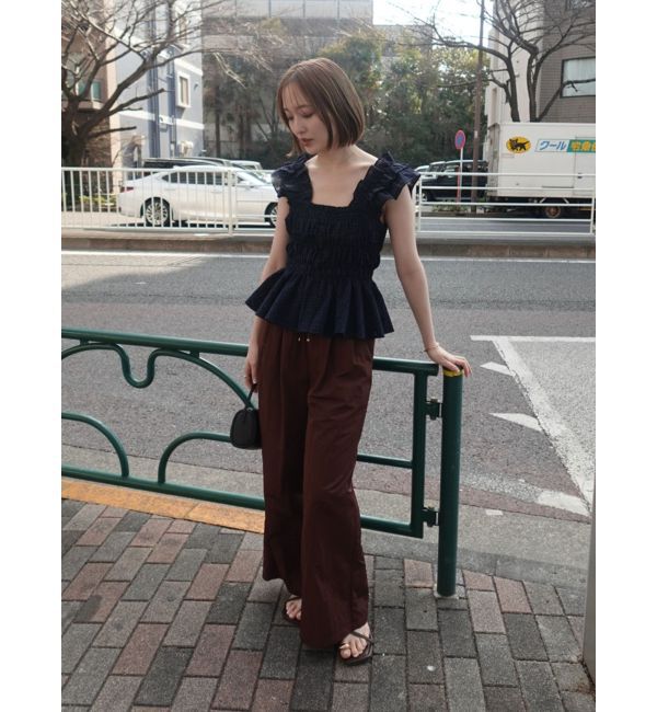 LAGUNAMOON「ウエストレースリラックスパンツ」|その他|