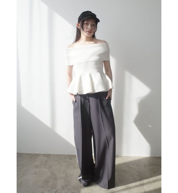 LAGUNAMOON「センタープレスラインパンツ」|その他|