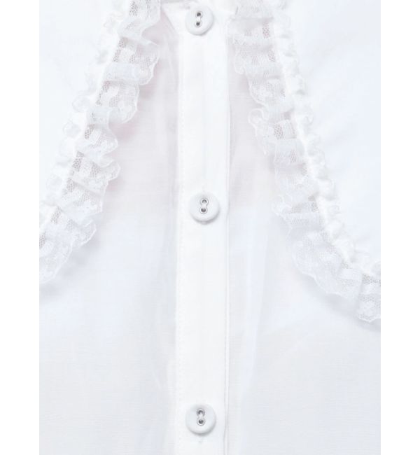 merry jenny「サテンフリルブラウス」|シャツ・ブラウス|